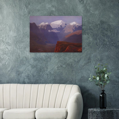 Snow tops - Arkhyp Kuindzhi Brushed Aluminum Print - 70x100 cm / 28x40 inches | Arkhyp Kuindzhi Aluminum Print | Arkhyp Kuindzhi Prints