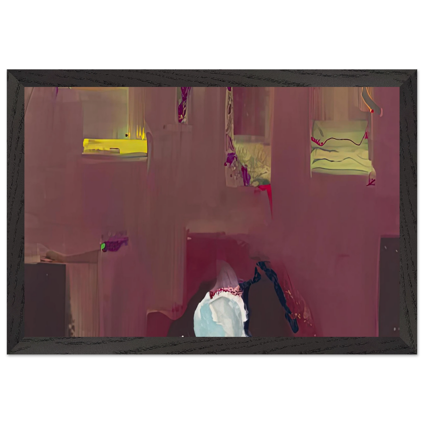 Helen Frankenthaler - Yin Yang, 1990- Wall Art - 28x40 inches / 70x70 cm - Canvas (Imperial)-canvas - -