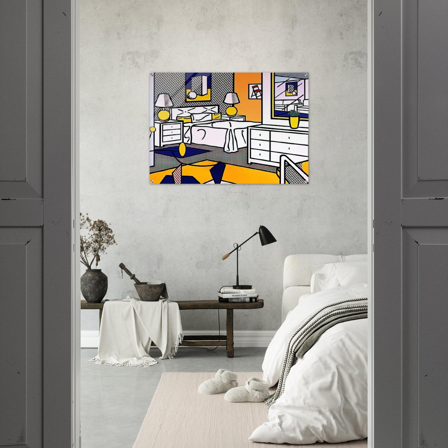 INTERIOR WITH MOBILE 1992 - Roy Lichtenstein Acrylic Print - 70x100 cm / 28x40″ inches