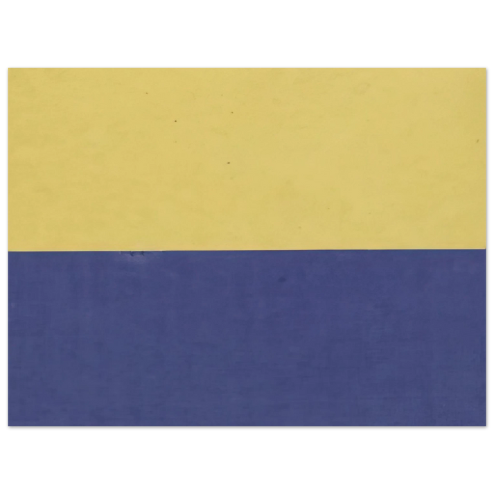 Ellsworth Kelly - Yellow and Blue  75x100 cm / 30x40inches Fine Art Poster