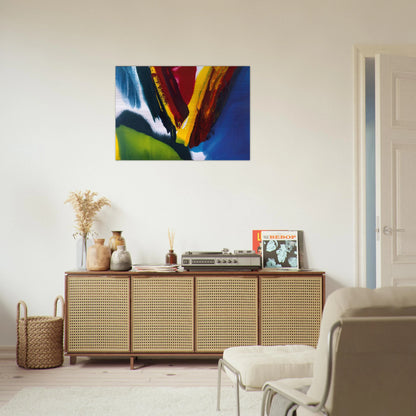 Phenomena Intervening Mantle - 2006 - Paul Jenkins Brushed Aluminum Print - 70x100 cm / 28x40 inches | Paul Jenkins Aluminum Print | Paul Jenkins Prints