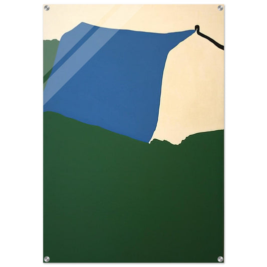 Camping II - 1970 - Ralston Crawford Acrylic Print - 70x100 cm / 28x40″ inches | Ralston Crawford Wall Art | Ralston Crawford Prints