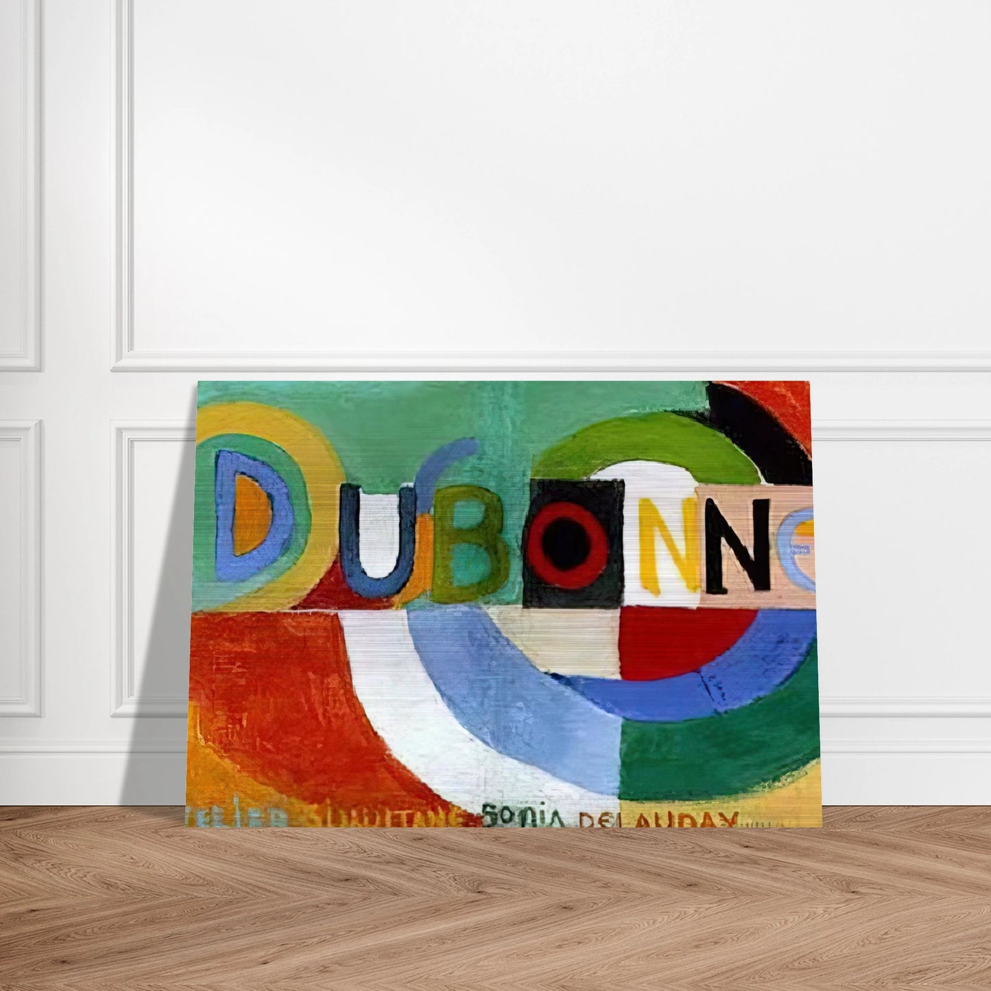 DUBONNET - Sonia Delaunay Brushed Aluminum Print - 70x100 cm / 28x40 inches | Sonia Delaunay Aluminum Print | Sonia Delaunay Prints