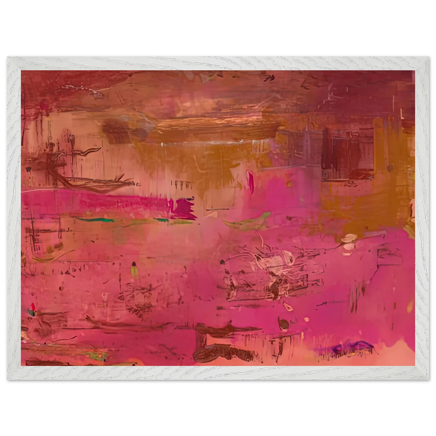 Helen Frankenthaler - Dream Walk Red, 1978- Wall Art - 30x40 cm / 12x16 inches - Fine Art Poster-canvas - -