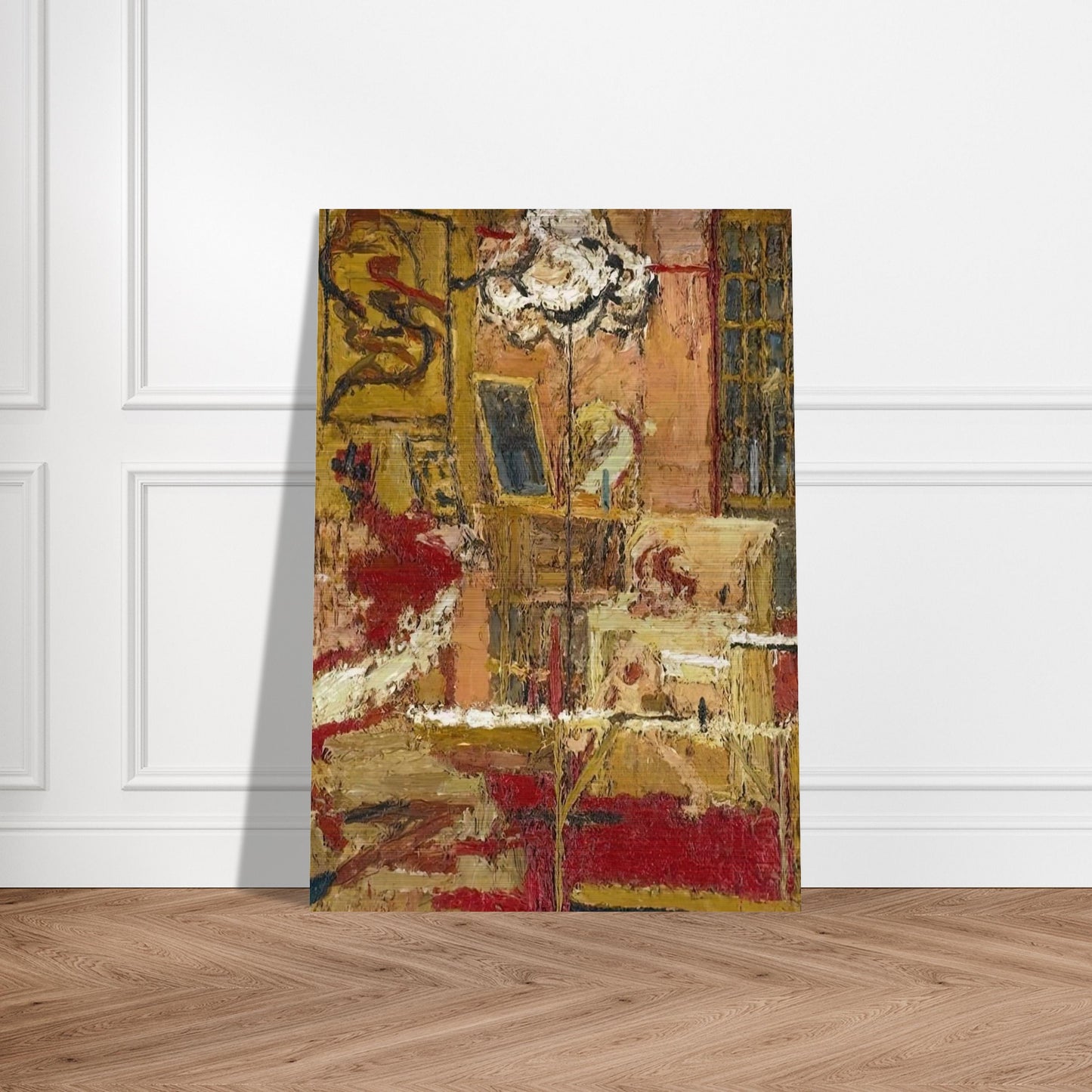 THE SITTING ROOM - Frank Auerbach Brushed Aluminum Print - 70x100 cm / 28x40 inches | Frank Auerbach Aluminum Print | Frank Auerbach Prints