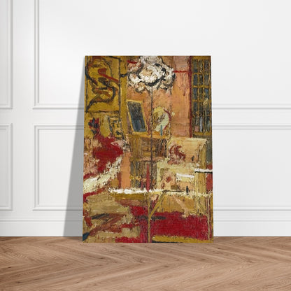 THE SITTING ROOM - Frank Auerbach Brushed Aluminum Print - 70x100 cm / 28x40 inches | Frank Auerbach Aluminum Print | Frank Auerbach Prints