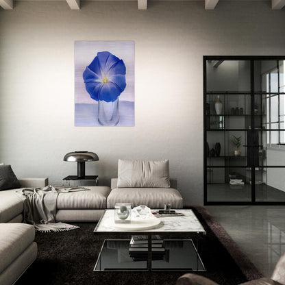 Blue Morning Glory - Georgia O'Keeffe Brushed Aluminum Print - 70x100 cm / 28x40 inches | Georgia O'Keeffe Aluminum Print | Georgia O'Keeffe Prints
