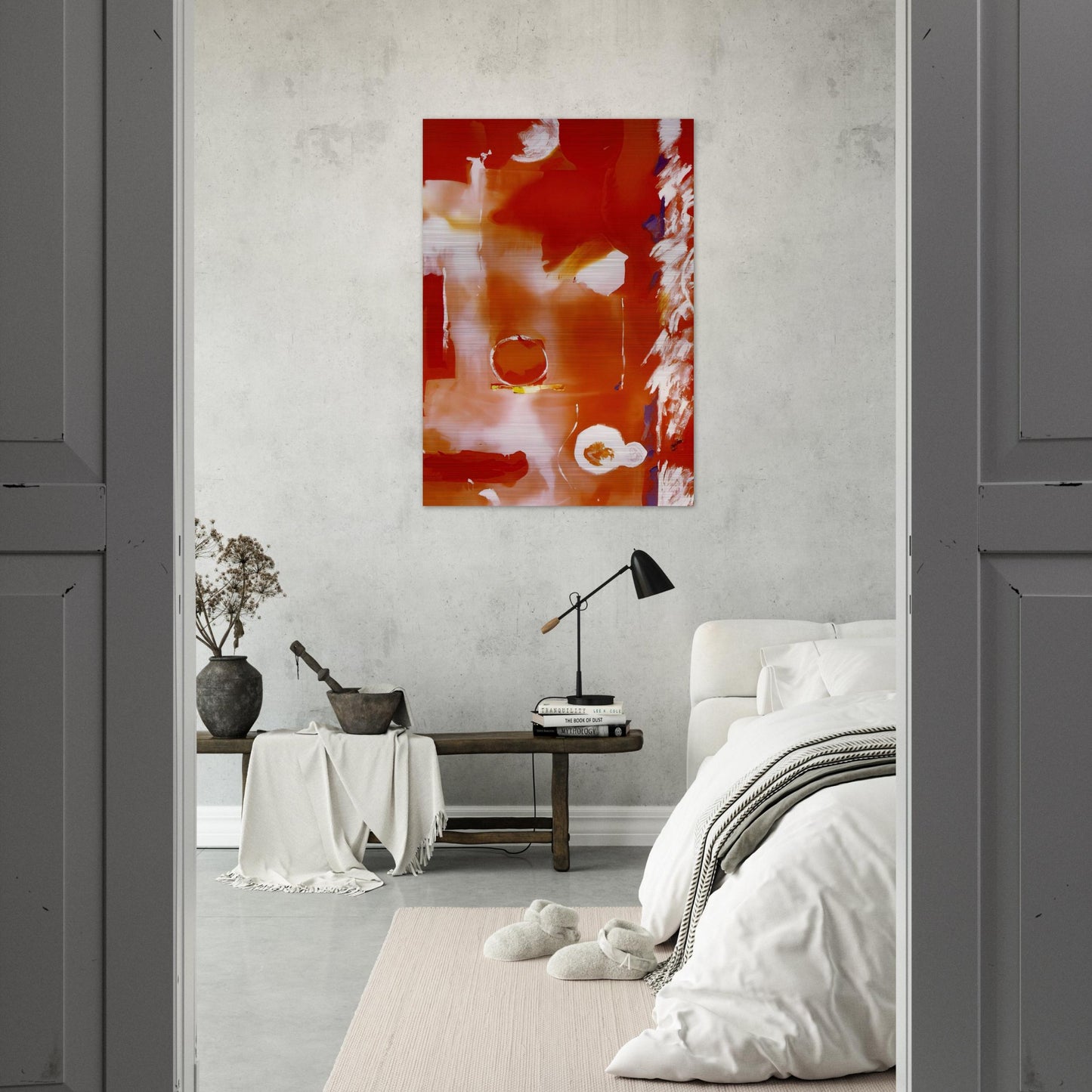 Seeing the Moon on a Hot Summer Day - 1987 - Helen Frankenthaler Brushed Aluminum Print - 70x100 cm / 28x40 inches | Helen Frankenthaler Aluminum Print | Helen Frankenthaler Prints