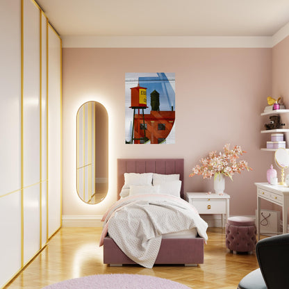 Buildings Abstraction, Lancaster - 1931 - Charles Demuth Brushed Aluminum Print - 70x100 cm / 28x40 inches | Charles Demuth Aluminum Print | Charles Demuth Prints