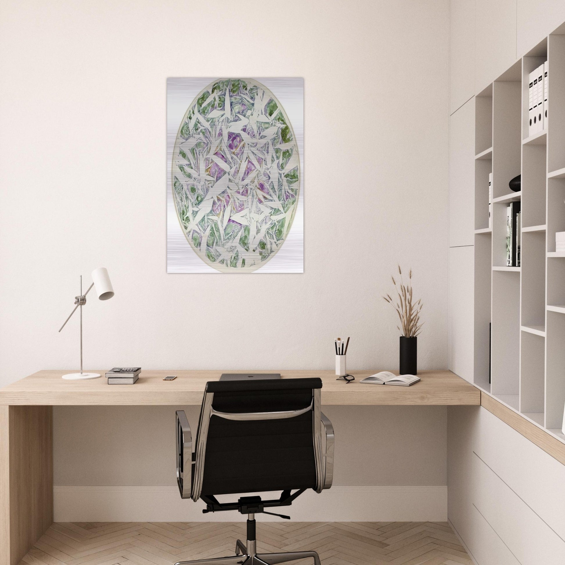 Untitled - Tachisme - Simon Hantai Brushed Aluminum Print - 70x100 cm / 28x40 inches | Simon Hantai Aluminum Print | Simon Hantai Prints