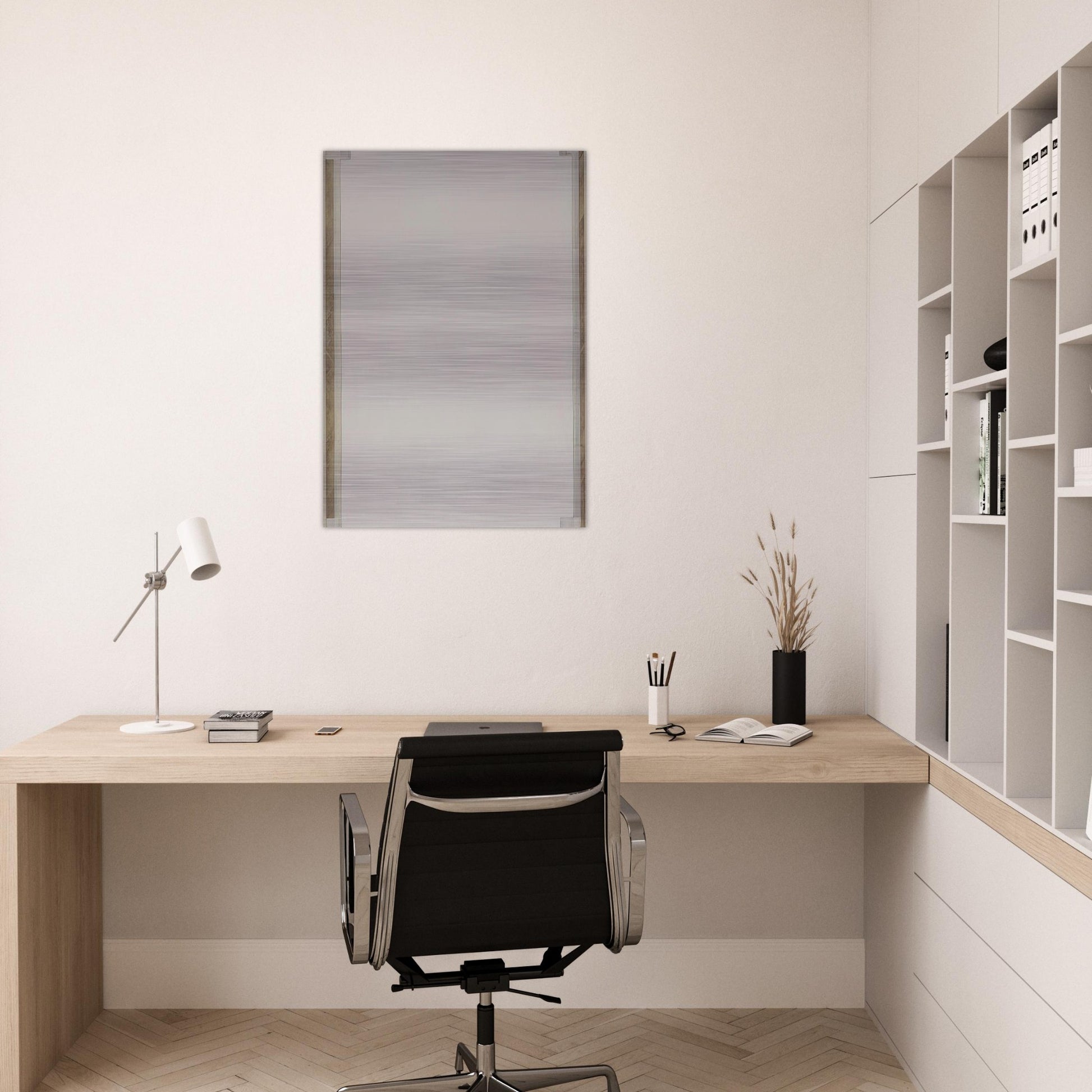 Record - Robert Ryman Brushed Aluminum Print - 70x100 cm / 28x40 inches | Robert Ryman Aluminum Print | Robert Ryman Prints