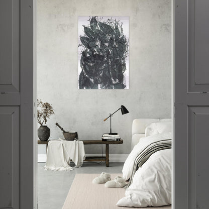 Leaves I - Jean-Paul Riopelle Brushed Aluminum Print - 70x100 cm / 28x40 inches | Jean-Paul Riopelle Aluminum Print | Jean-Paul Riopelle Prints