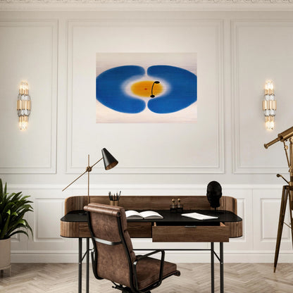 BLUE MANDALA 1978 - Victor Pasmore Brushed Aluminum Print - 70x100 cm / 28x40 inches | Victor Pasmore Aluminum Print | Victor Pasmore Prints