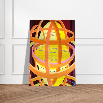 Trajans Edge II - Al Held Brushed Aluminum Print - 70x100 cm / 28x40 inches | Al Held Aluminum Print | Al Held Prints