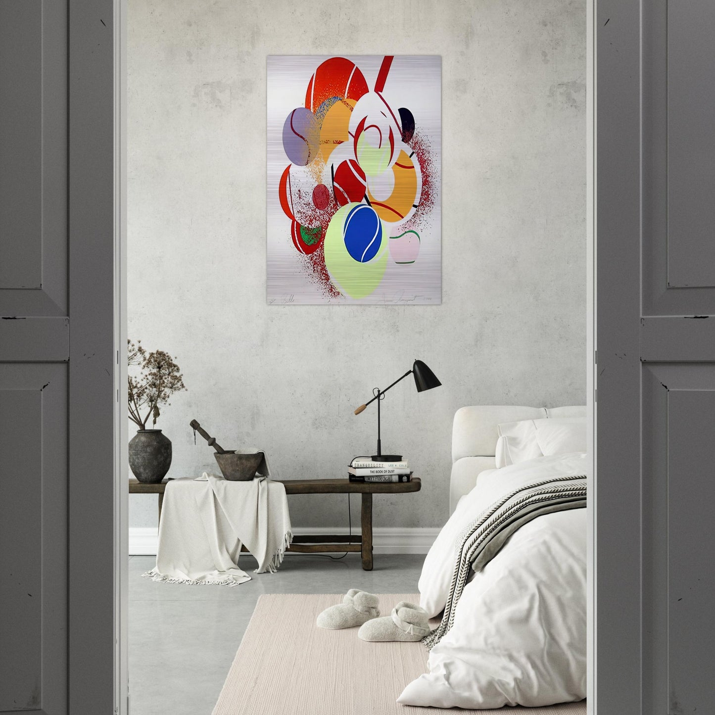 Balls - James Rosenquist Brushed Aluminum Print - 70x100 cm / 28x40 inches | James Rosenquist Aluminum Print | James Rosenquist Prints