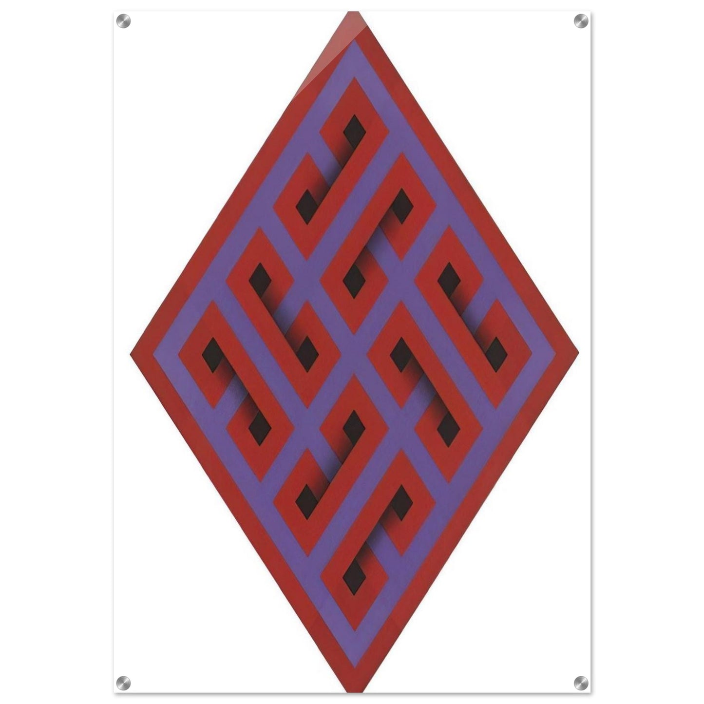 Mur-Mur - 1968 - Omar Rayo Acrylic Print - 70x100 cm / 28x40″ inches | Omar Rayo Wall Art | Omar Rayo Prints