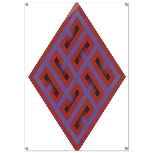 Mur-Mur - 1968 - Omar Rayo Acrylic Print - 70x100 cm / 28x40″ inches | Omar Rayo Wall Art | Omar Rayo Prints