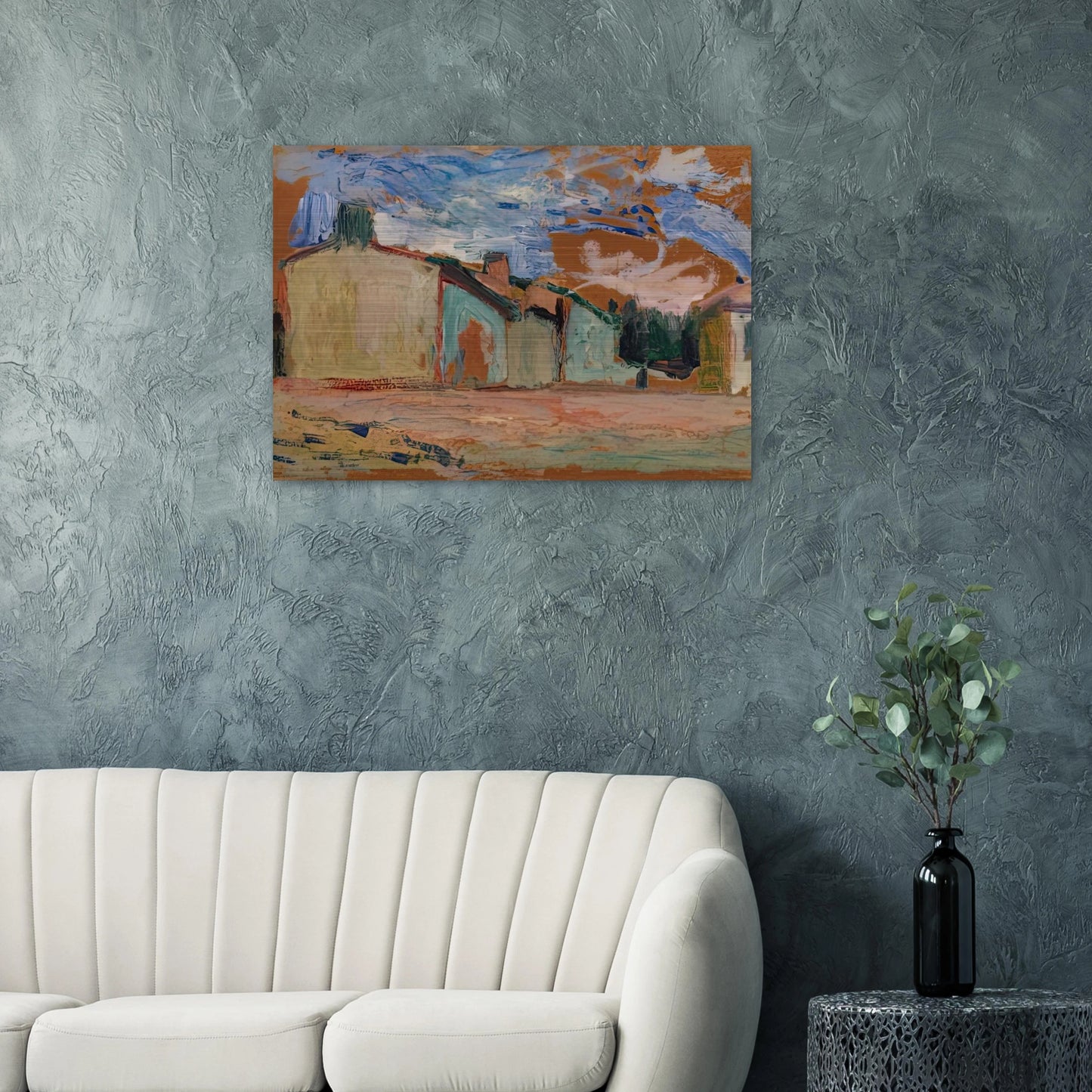 HOUSES FENOUILLET 1898 - Henri Matisse Brushed Aluminum Print - 70x100 cm / 28x40 inches | Henri Matisse Aluminum Print | Henri Matisse Prints