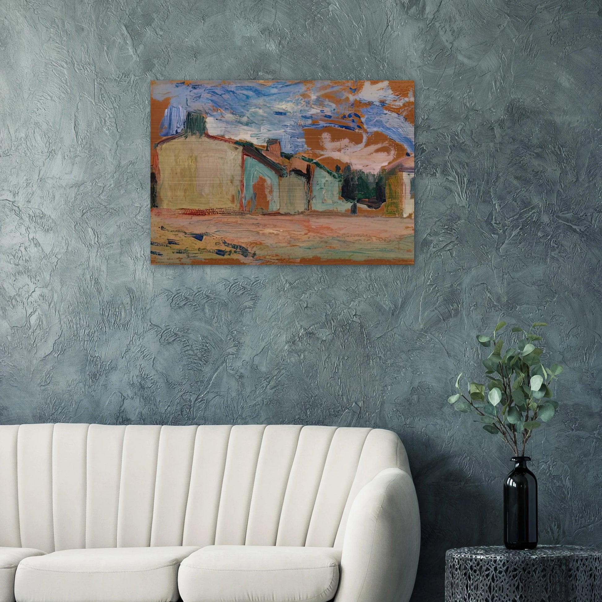HOUSES FENOUILLET 1898 - Henri Matisse Brushed Aluminum Print - 70x100 cm / 28x40 inches | Henri Matisse Aluminum Print | Henri Matisse Prints