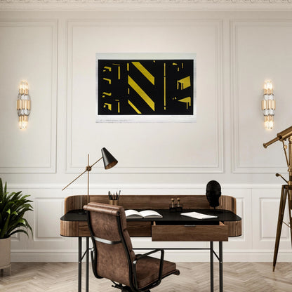 Third Avenue Elevated #1 1951 - Purism - Ralston Crawford Brushed Aluminum Print - 70x100 cm / 28x40 inches | Ralston Crawford Aluminum Print | Ralston Crawford Prints