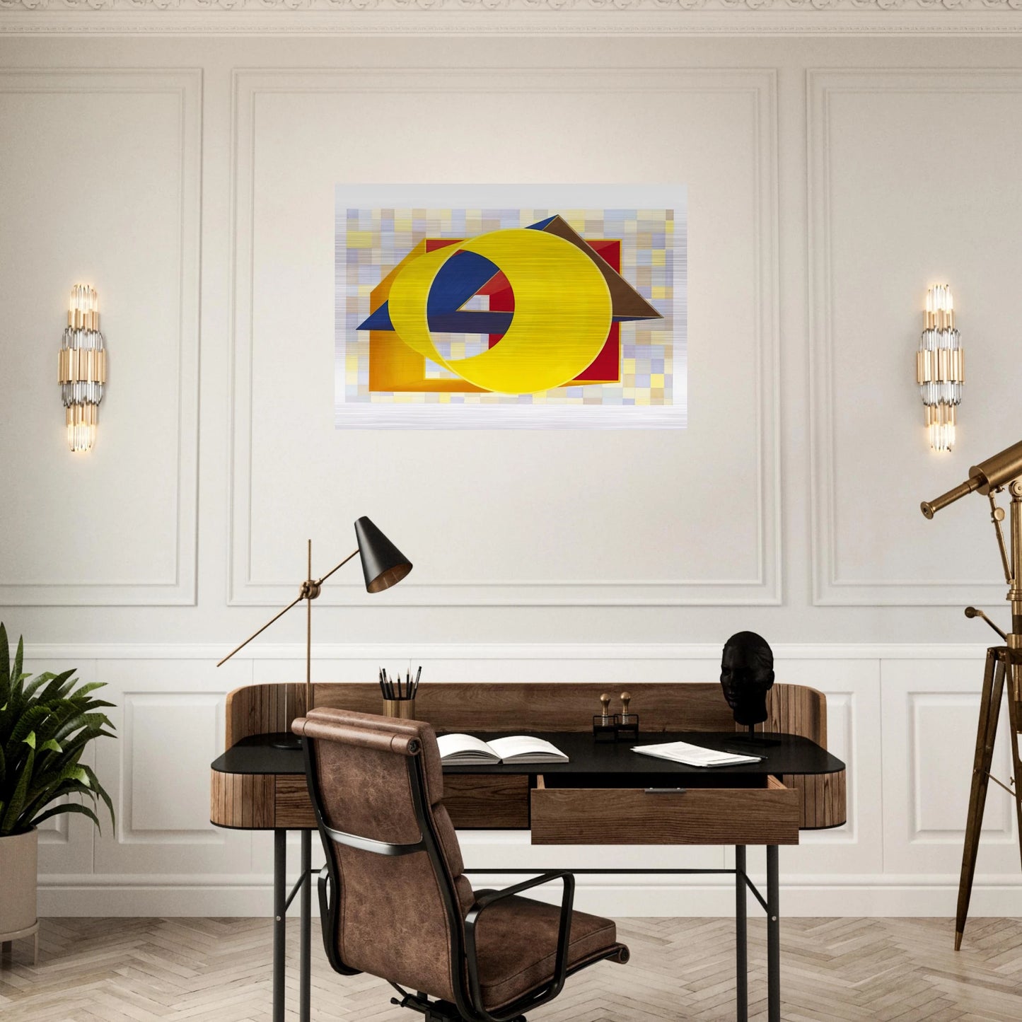 Prime Moments II - Al Held Brushed Aluminum Print - 70x100 cm / 28x40 inches | Al Held Aluminum Print | Al Held Prints