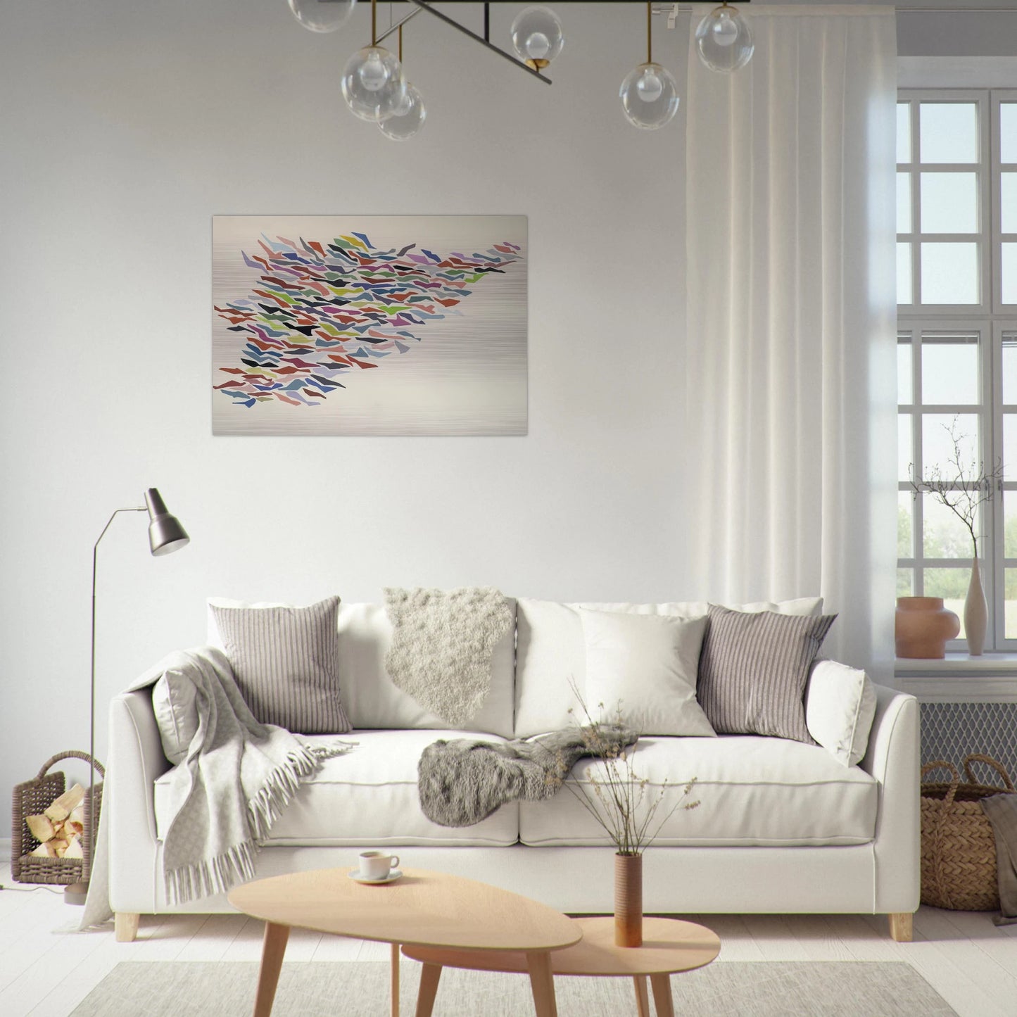 Variables with Color - Post-Painterly Abstraction - Robert Goodnough Brushed Aluminum Print - 70x100 cm / 28x40 inches | Robert Goodnough Aluminum Print | Robert Goodnough Prints