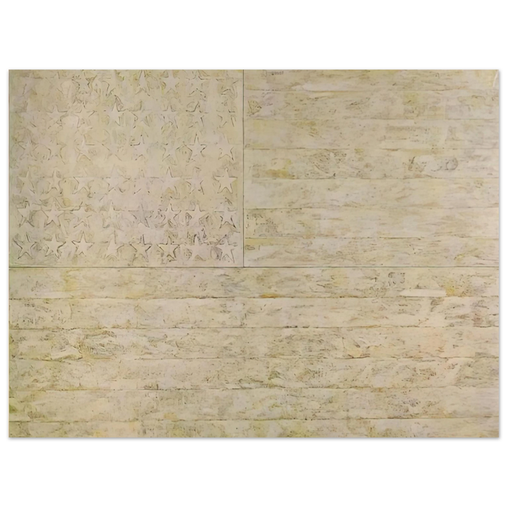 Jasper Johns - WHITE FLAG  75x100 cm / 30x40inches Fine Art Poster