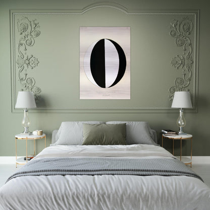THE MAHATMAS PRESENT STANDING POINT SERIES II NO 2A 1920 - Hilma af Klint Brushed Aluminum Print - 70x100 cm / 28x40 inches | Hilma af Klint Aluminum Print | Hilma af Klint Prints