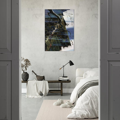 From Out of the Sea - Eyvind Earle Brushed Aluminum Print - 70x100 cm / 28x40 inches | Eyvind Earle Aluminum Print | Eyvind Earle Prints