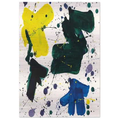 Untitled II - Sam Francis Brushed Aluminum Print - 70x100 cm / 28x40 inches | Sam Francis Aluminum Print | Sam Francis Prints