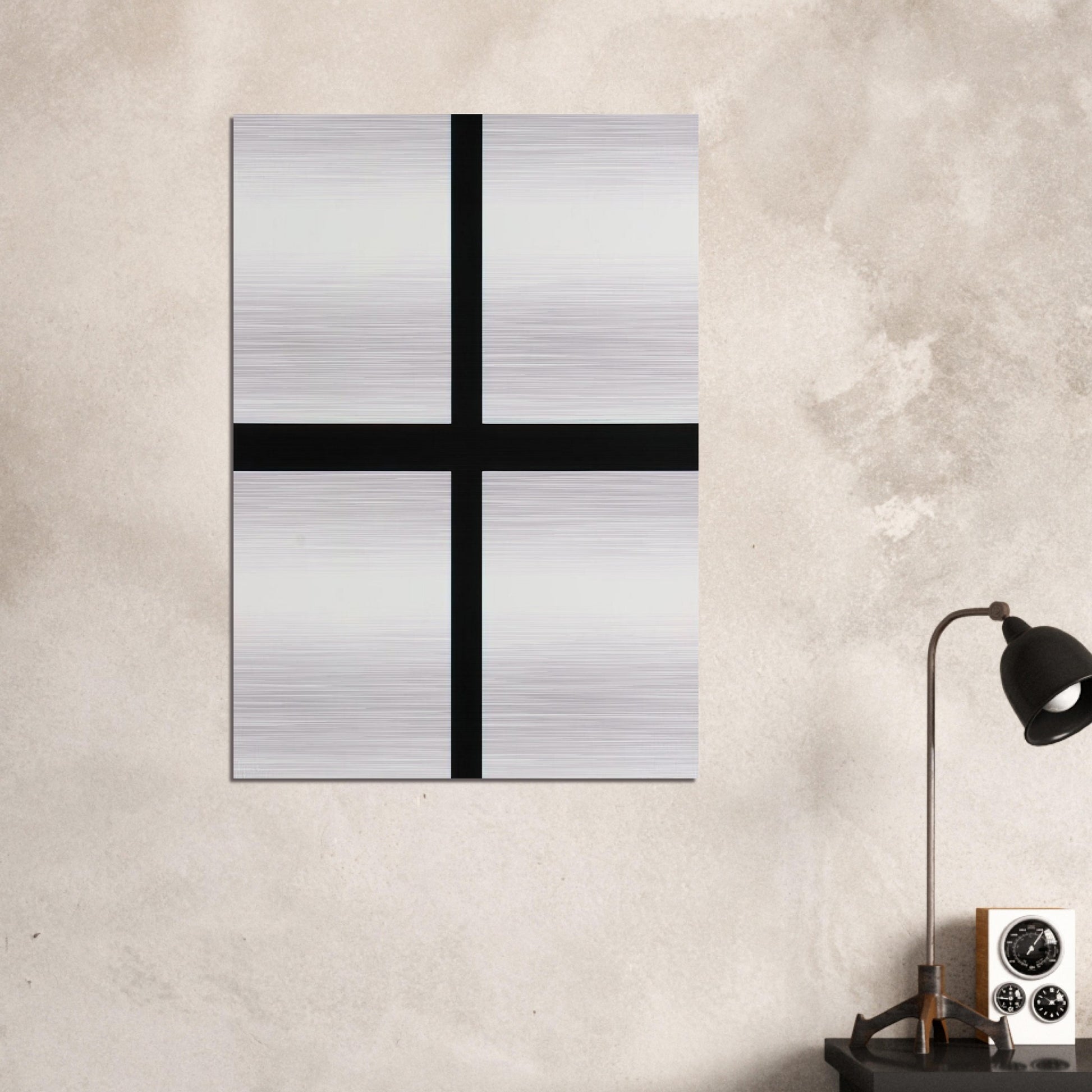 Trames 0°-90°---40 mm au trait et pleines - 1972 - Francois Morellet Brushed Aluminum Print - 70x100 cm / 28x40 inches | Francois Morellet Aluminum Print | Francois Morellet Prints