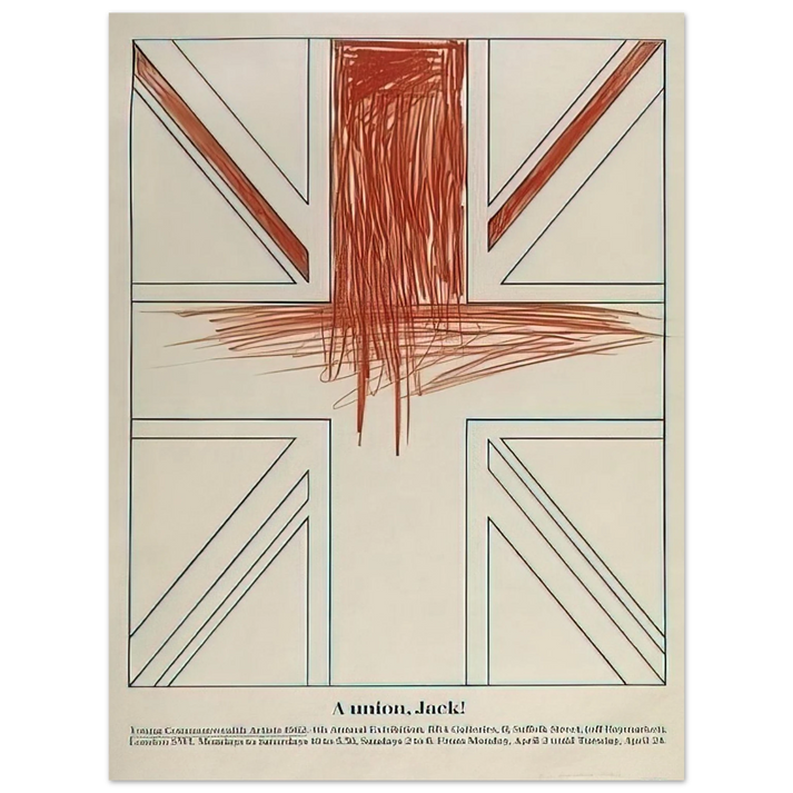 Billy Apple - A union, Jack! Young Commonwealth Artists - 1962  75x100 cm / 30x40inches Fine Art Poster