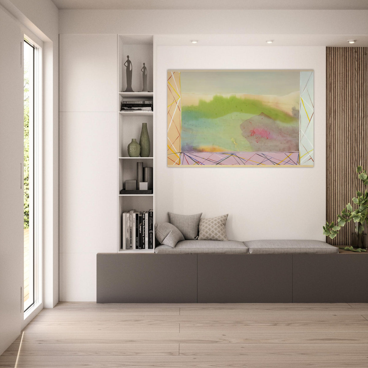A Vision - 1988 - Ronnie Landfield Art Prints - 100x150 cm / 40x60″ inches | Ronnie Landfield Poster | Ronnie Landfield Prints