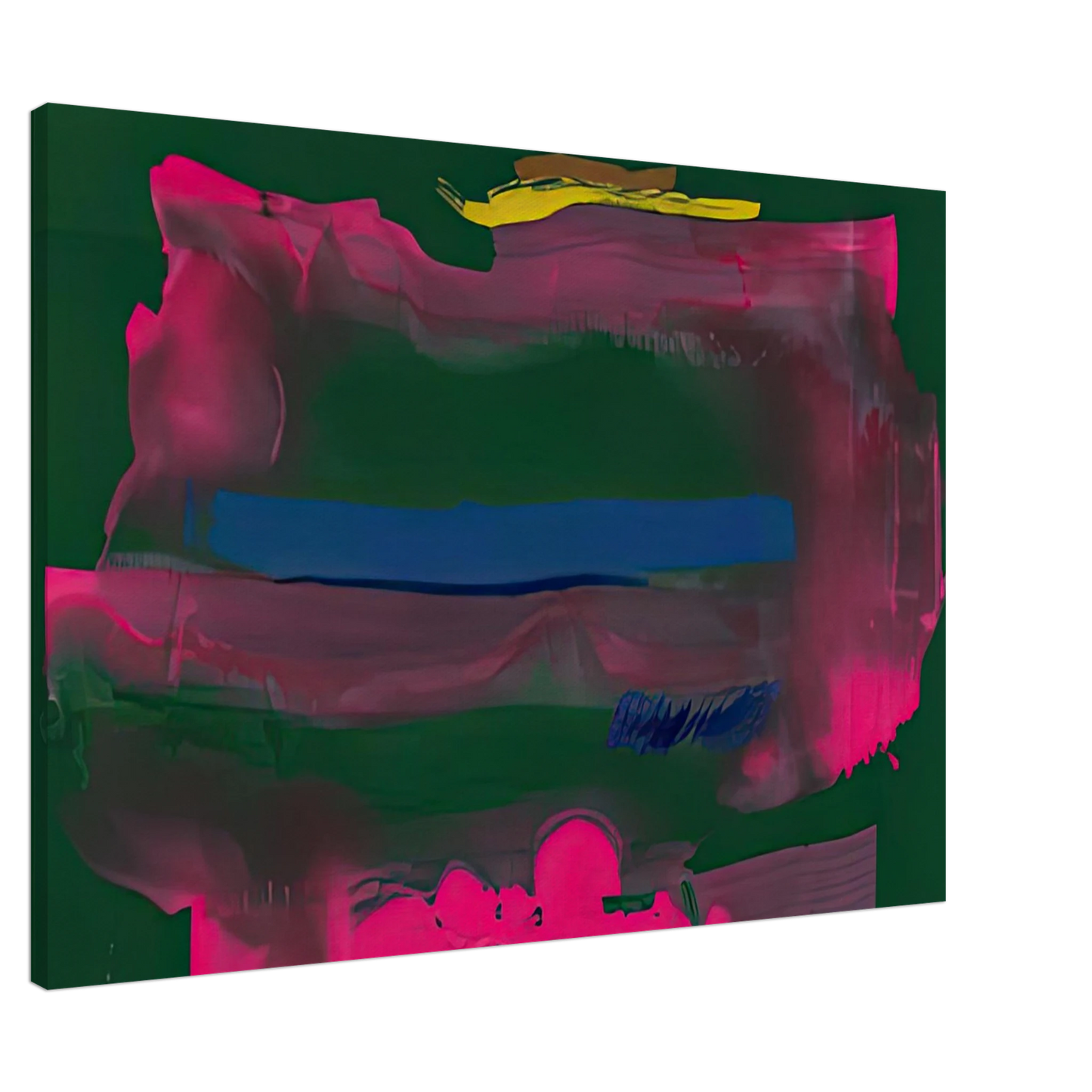 Helen Frankenthaler - Reef, 1991- Wall Art - 21x29.7 cm / 8x12" - Premium Wooden Framed Poster With Fine Art Paper-canvas - Black frame