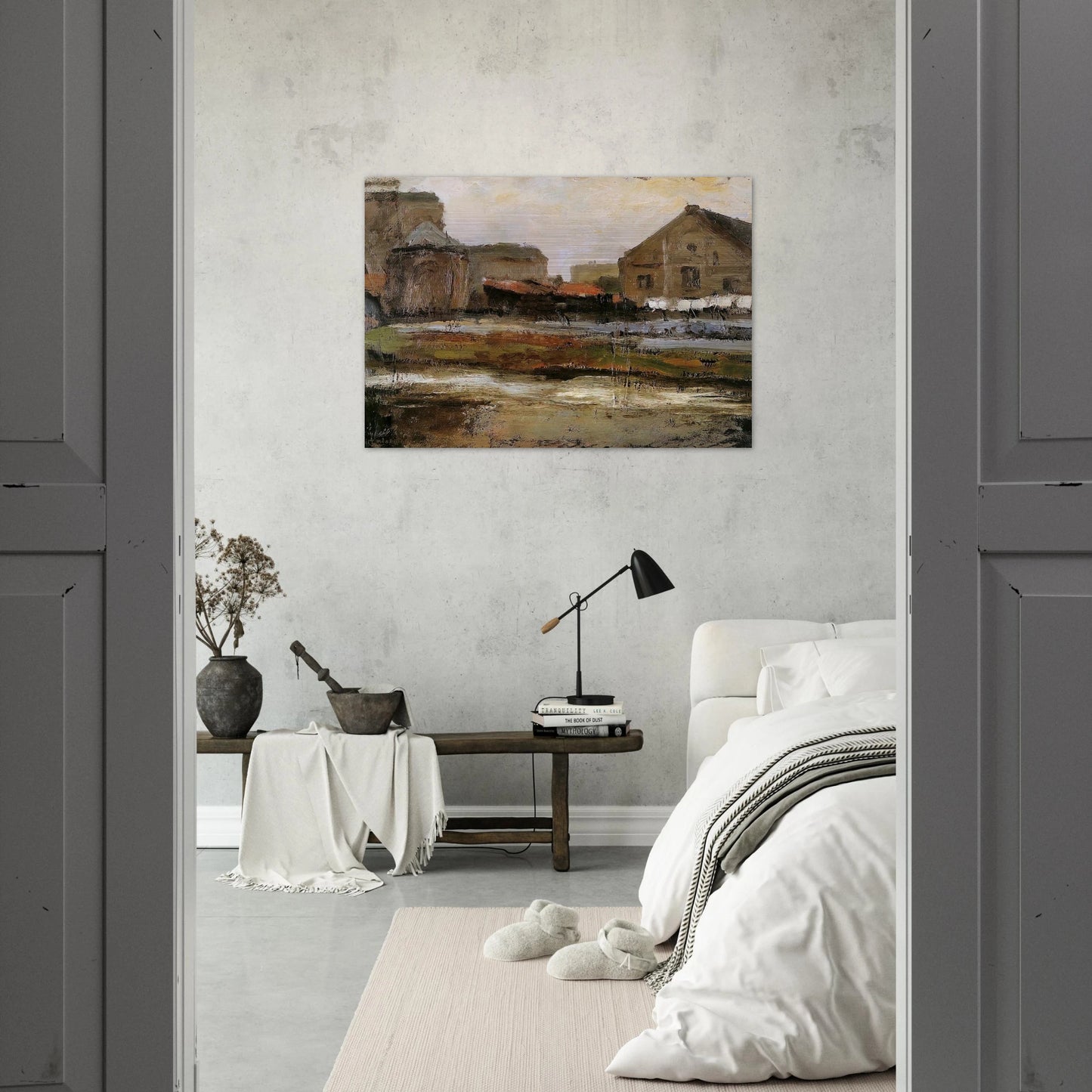 Schinkelbuurtje Sun - Piet Mondrian Brushed Aluminum Print - 70x100 cm / 28x40 inches | Piet Mondrian Aluminum Print | Piet Mondrian Prints