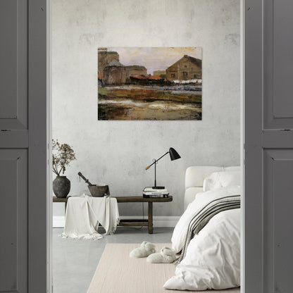 Schinkelbuurtje Sun - Piet Mondrian Brushed Aluminum Print - 70x100 cm / 28x40 inches | Piet Mondrian Aluminum Print | Piet Mondrian Prints