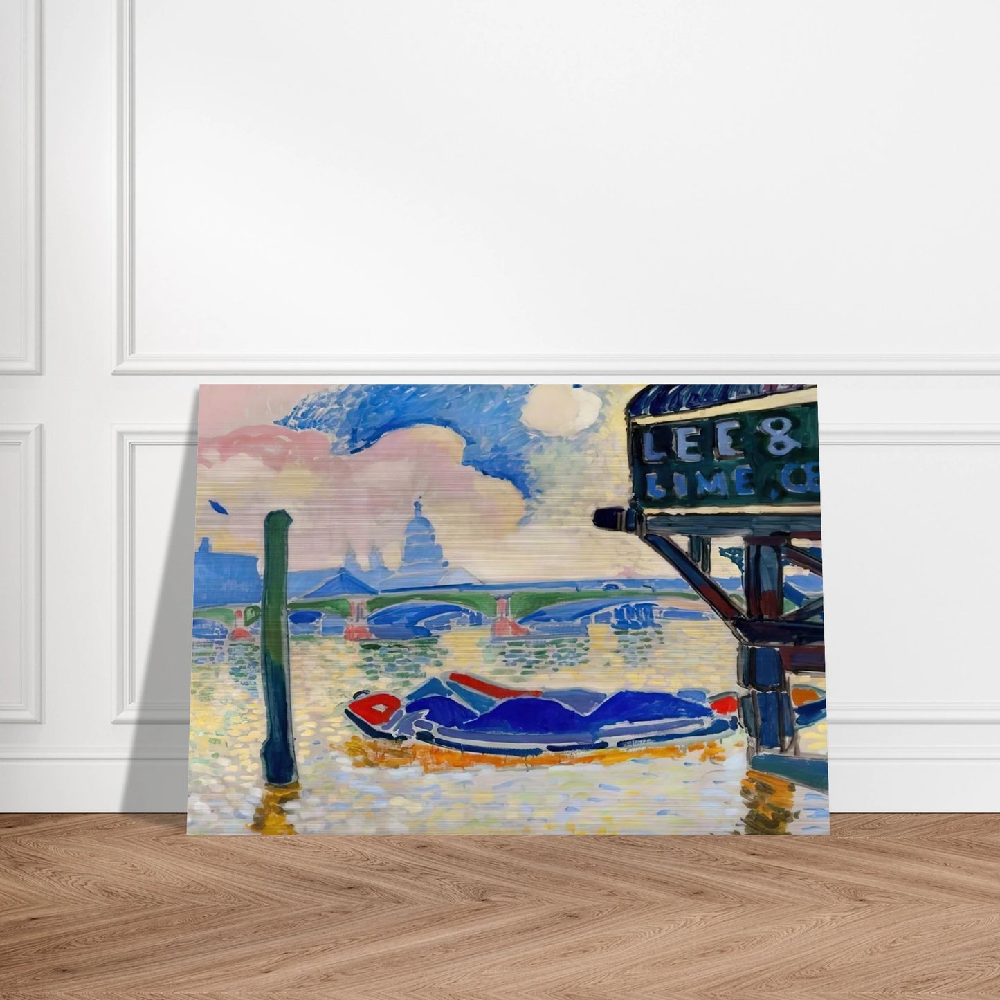 BARGES ON THE THAMES 1906 0 - Andre Derain Brushed Aluminum Print - 70x100 cm / 28x40 inches | Andre Derain Aluminum Print | Andre Derain Prints
