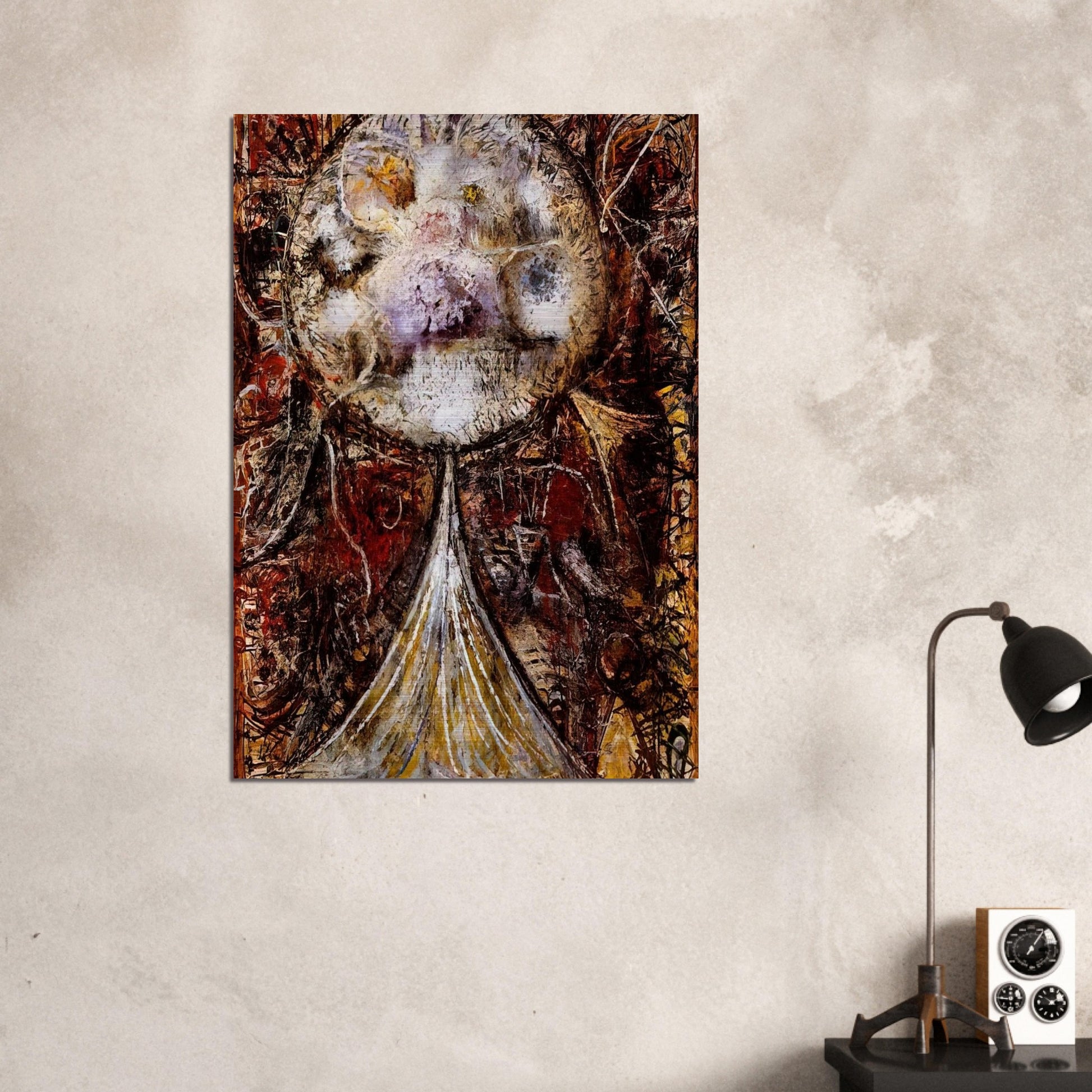 The Atom, One World - Richard Pousette-Dart Brushed Aluminum Print - 70x100 cm / 28x40 inches | Richard Pousette-Dart Aluminum Print | Richard Pousette-Dart Prints