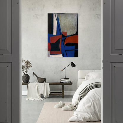 ABSTRACT COMPOSITION 1955 - Enrico Prampolini Brushed Aluminum Print - 70x100 cm / 28x40 inches | Enrico Prampolini Aluminum Print | Enrico Prampolini Prints