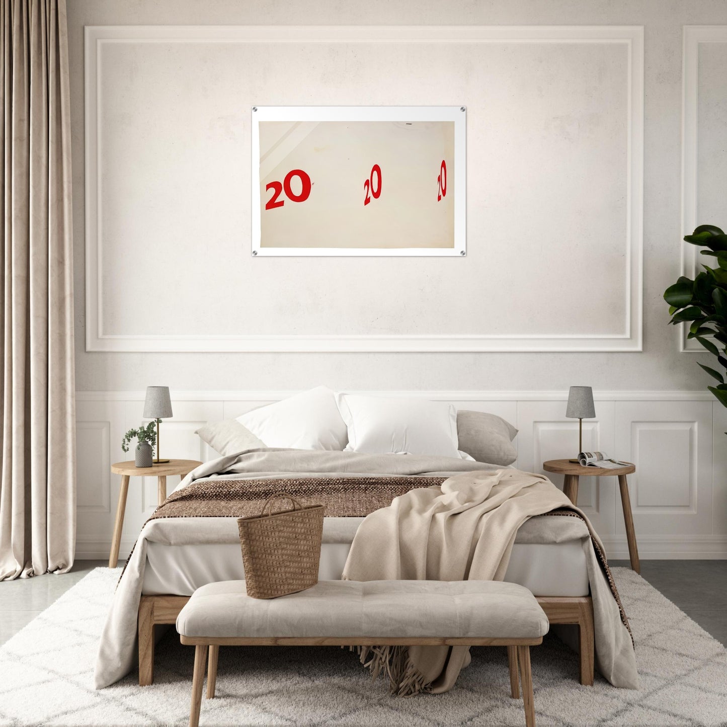 20 20 20 1962 - Edward Ruscha Acrylic Print - 70x100 cm / 28x40″ inches