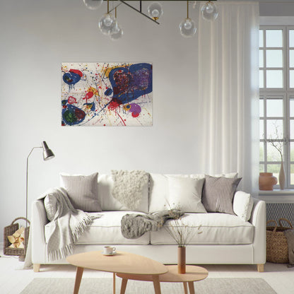 Light Violet  Lembark L20  - Sam Francis Brushed Aluminum Print - 70x100 cm / 28x40 inches | Sam Francis Aluminum Print | Sam Francis Prints