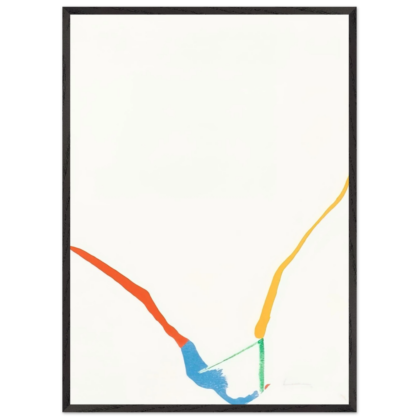 Helen Frankenthaler - What Red Lines Can Do - 1970 Wall art - A1 (59.4 x 84.1  cm) - Fine Art Poster-canvas - -