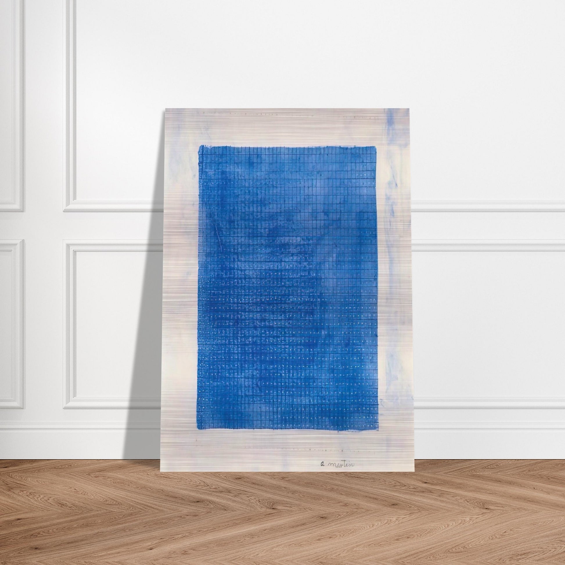 Stars - Agnes Martin Brushed Aluminum Print - 70x100 cm / 28x40 inches | Agnes Martin Aluminum Print | Agnes Martin Prints