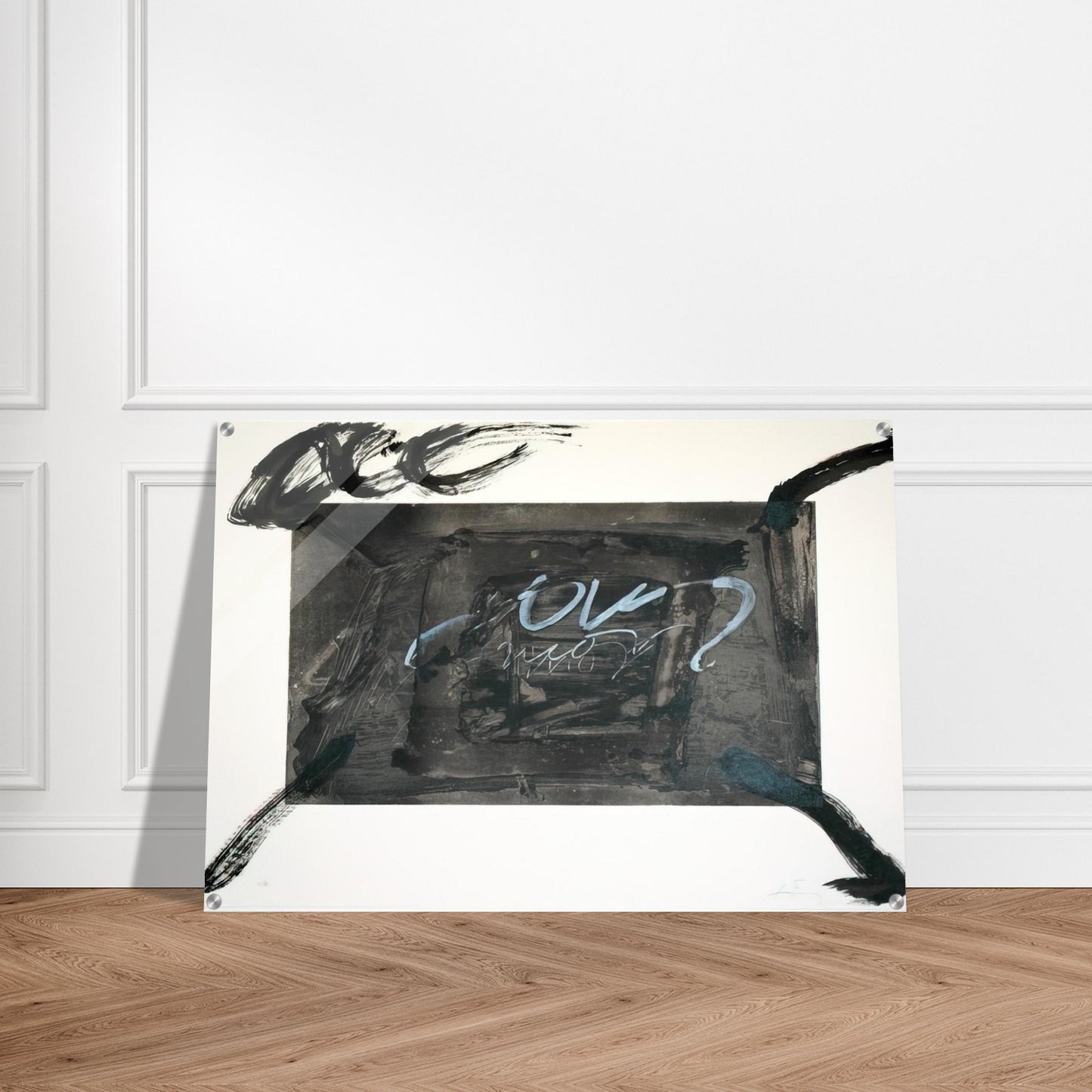 QUATRE GESTES NOIRS 1983 - Antoni Tapies Acrylic Print - 70x100 cm / 28x40″ inches | Antoni Tapies Wall Art | Antoni Tapies Prints