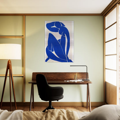 BLUE NUDE 1952 - Henri Matisse Brushed Aluminum Print - 70x100 cm / 28x40 inches | Henri Matisse Aluminum Print | Henri Matisse Prints