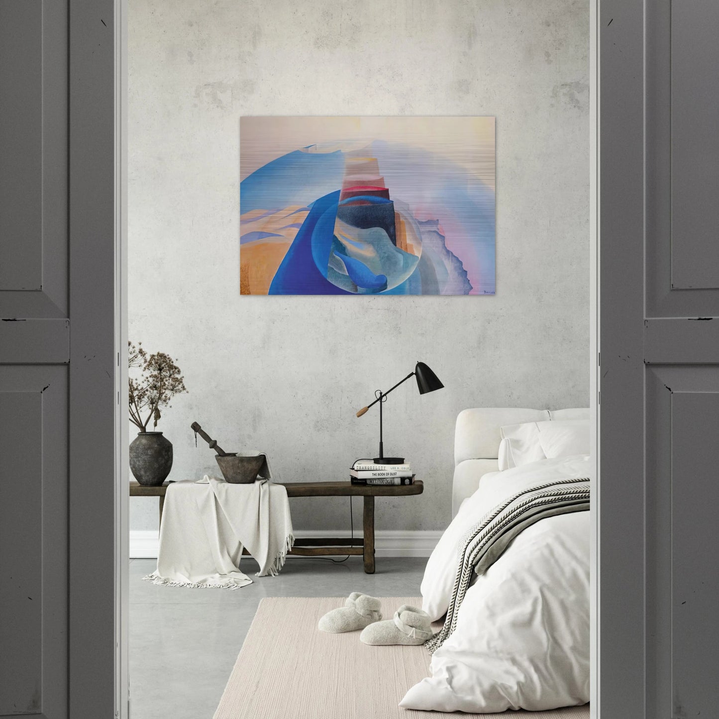 Mount Tabor - 1936 - Benedetta Cappa Brushed Aluminum Print - 70x100 cm / 28x40 inches | Benedetta Cappa Aluminum Print | Benedetta Cappa Prints