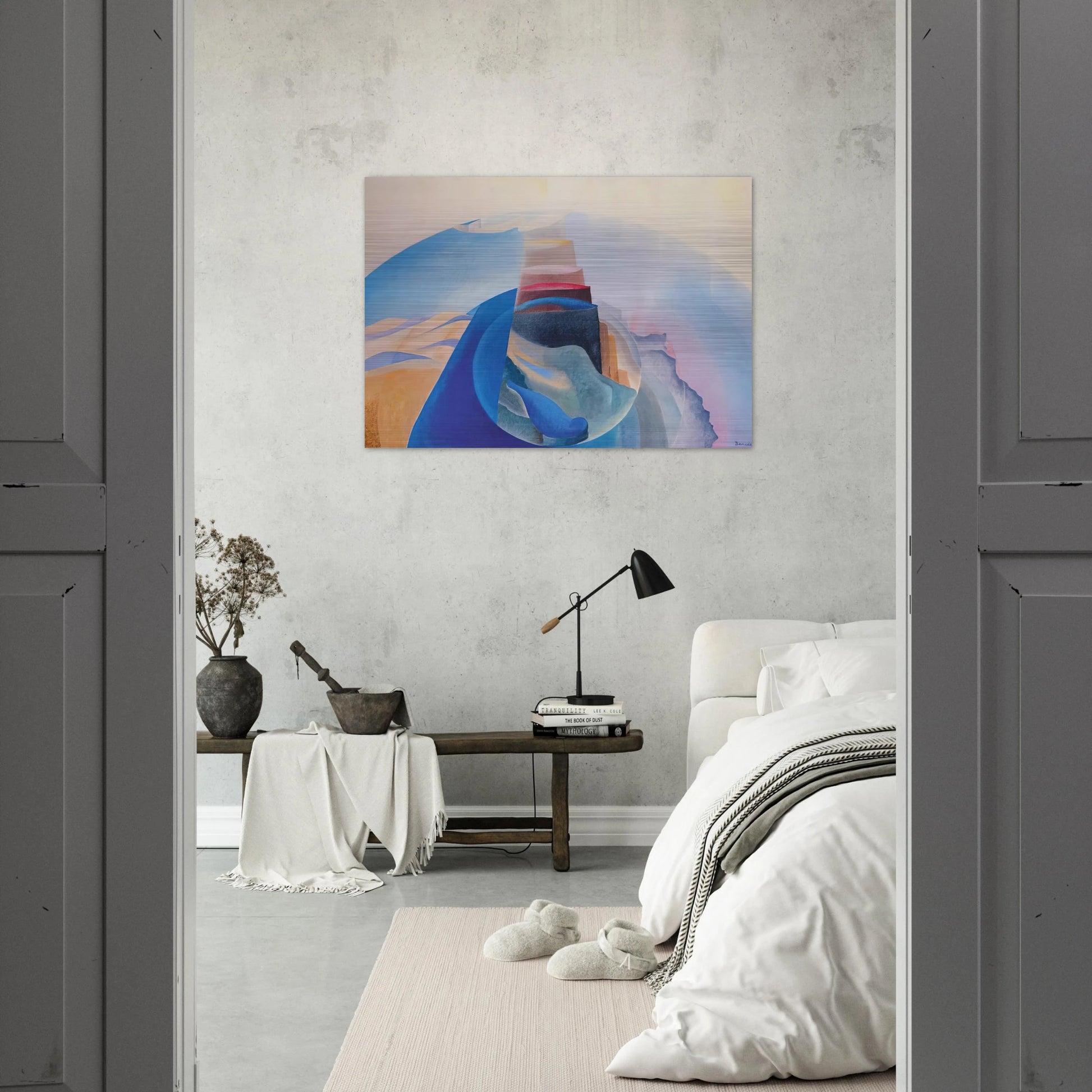 Mount Tabor - 1936 - Benedetta Cappa Brushed Aluminum Print - 70x100 cm / 28x40 inches | Benedetta Cappa Aluminum Print | Benedetta Cappa Prints