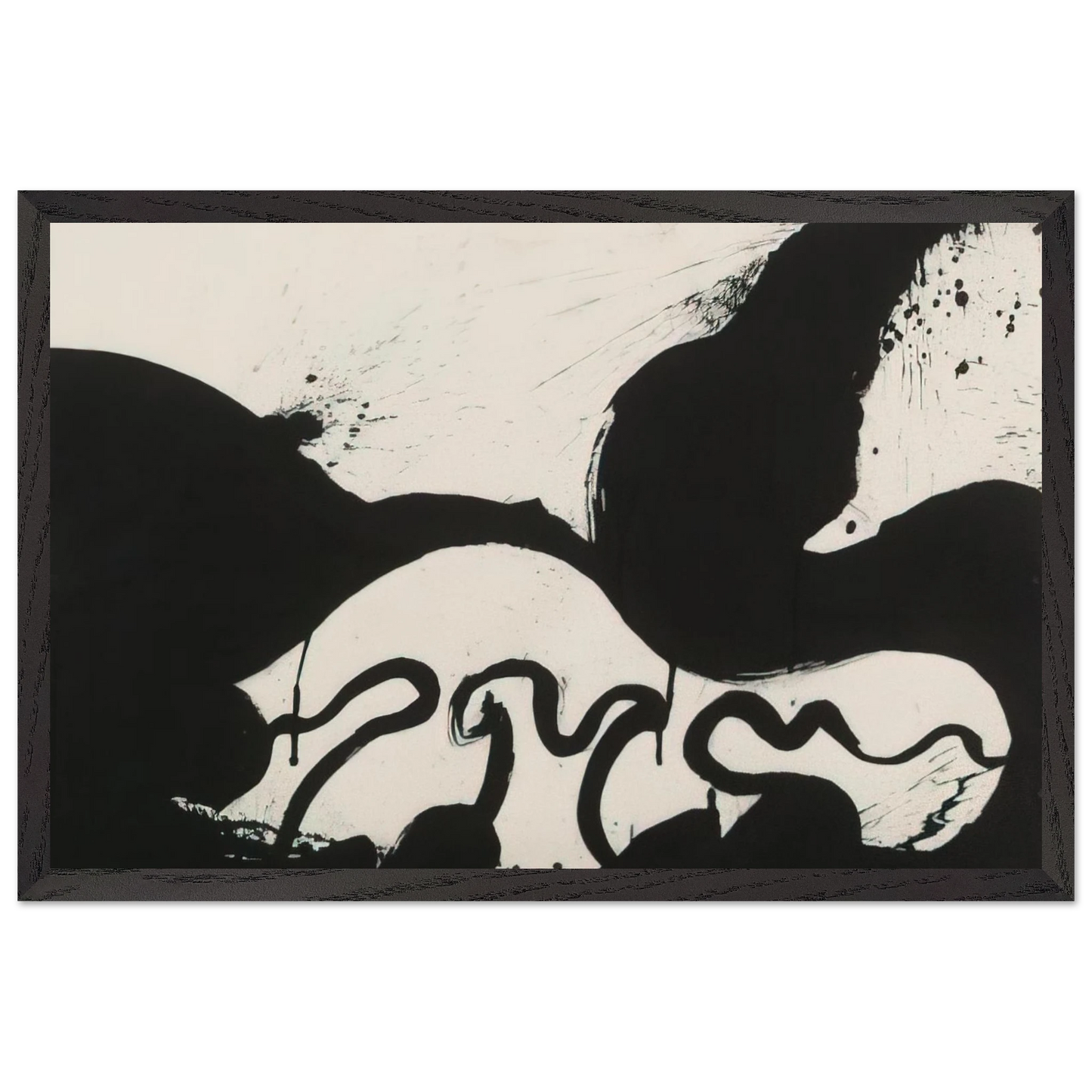 Helen Frankenthaler - Untitled - 1973 Wall art - 30x40 cm / 12x16 inches - Premium Wooden Framed Poster With Fine Art Paper-canvas - White frame