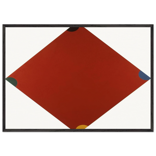 Cape Red - 1965 - Jeremy Moon 70x100 cm / 28x40 inches Framed Art Print – Black Wooden Frame
