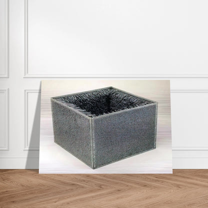 ACCESSION II 1968 - Eva Hesse Brushed Aluminum Print - 70x100 cm / 28x40 inches | Eva Hesse Aluminum Print | Eva Hesse Prints